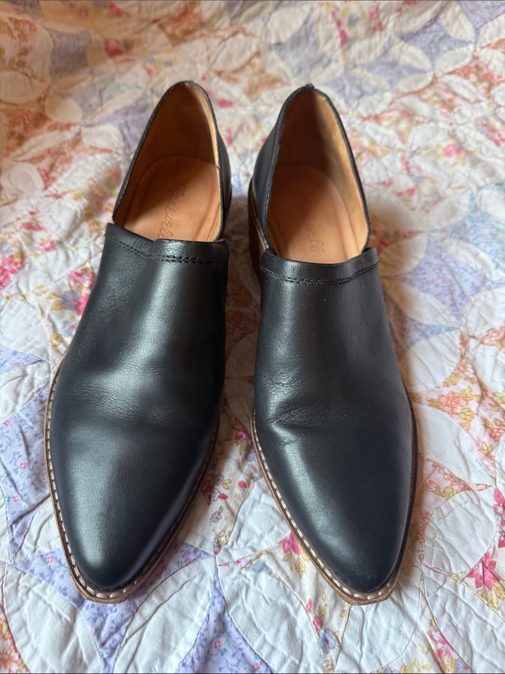Madewell The Brady Low Cut Bootie Shoes in Black Size 9